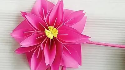 3D blomma origami